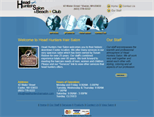 Tablet Screenshot of headhuntershairsalon.com